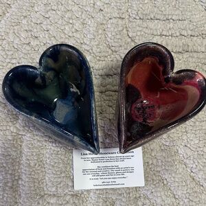 Lisa Howe Heart-Shaped Stoneware Collection Signed